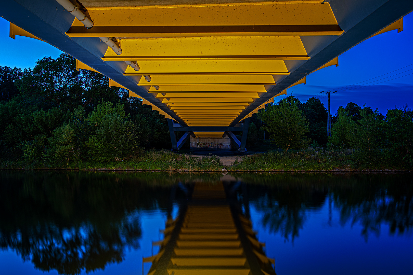 Die neue Saalebrücke...