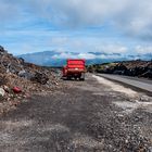 die neue Straße durchs Lavafeld