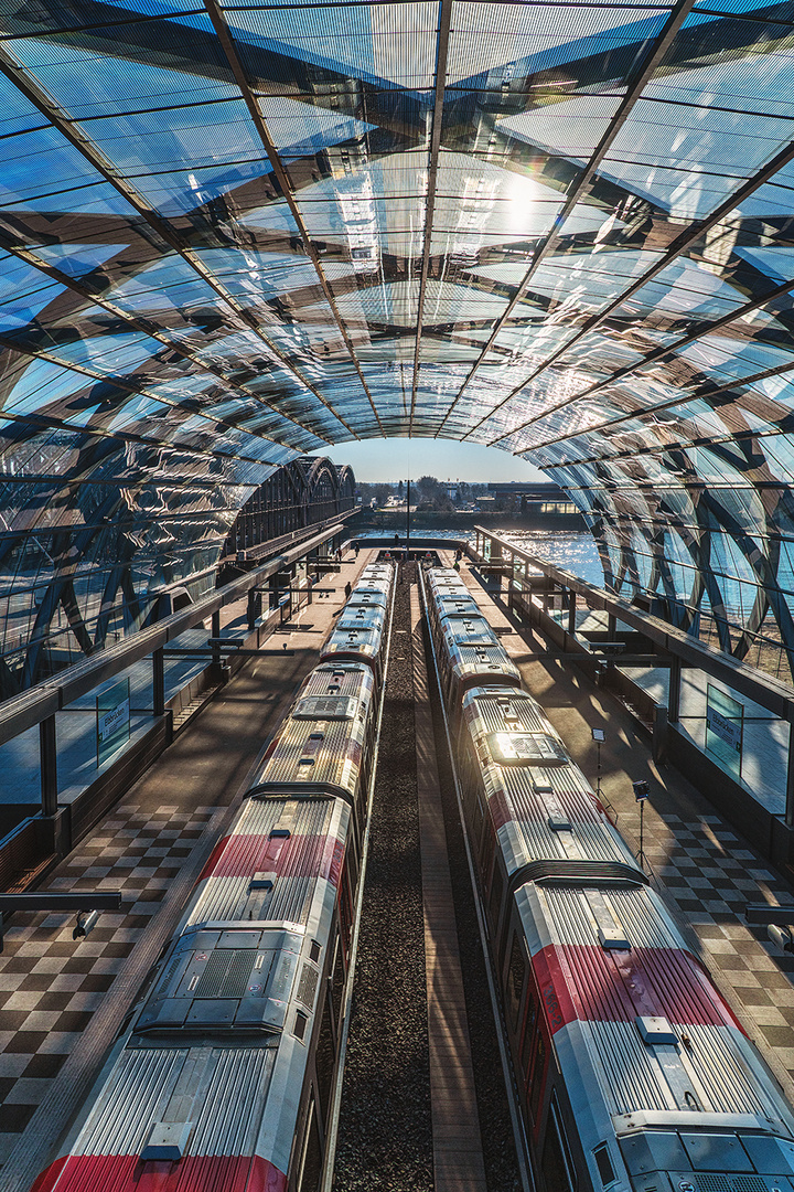 Die neue U4-Station Elbbrücken in Hamburg