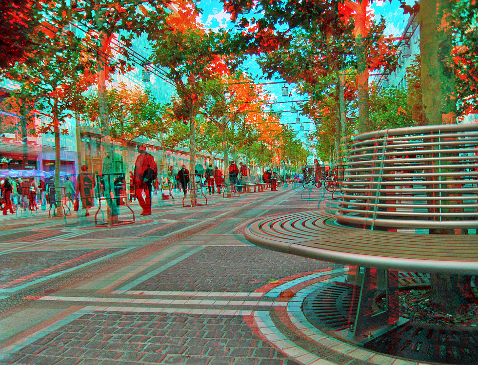 Die neue Zeil (3D-Bild für Rot/Cyan Brille)