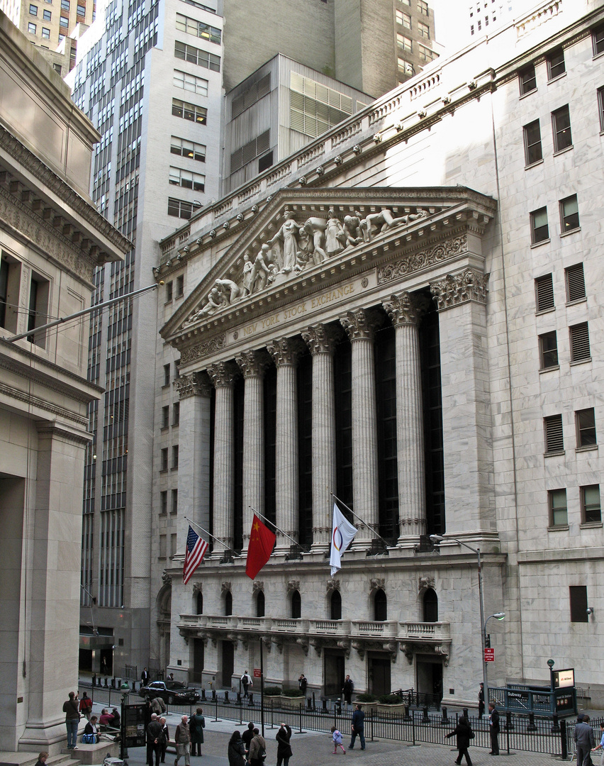 Die New Yorker Borse New York Stock Exchange An Der Wall Street 10 Foto Bild North America United States New York State Bilder Auf Fotocommunity