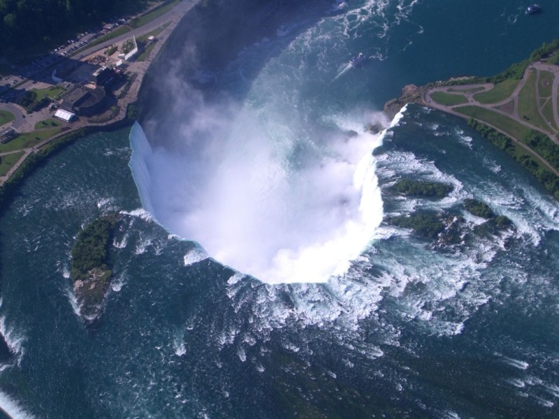 Die Niagara Fälle mal von oben