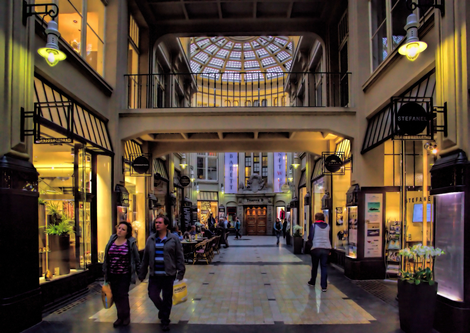 die noble Mädlerpassage in Leipzig