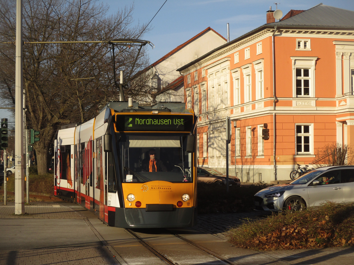 Die Nordhäuser Straßenbahn im Winter 1.