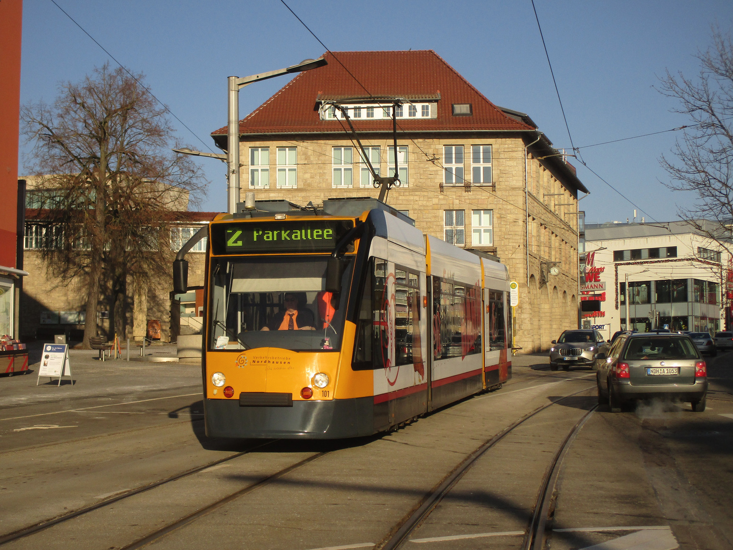 Die Nordhäuser Straßenbahn im Winter 4.