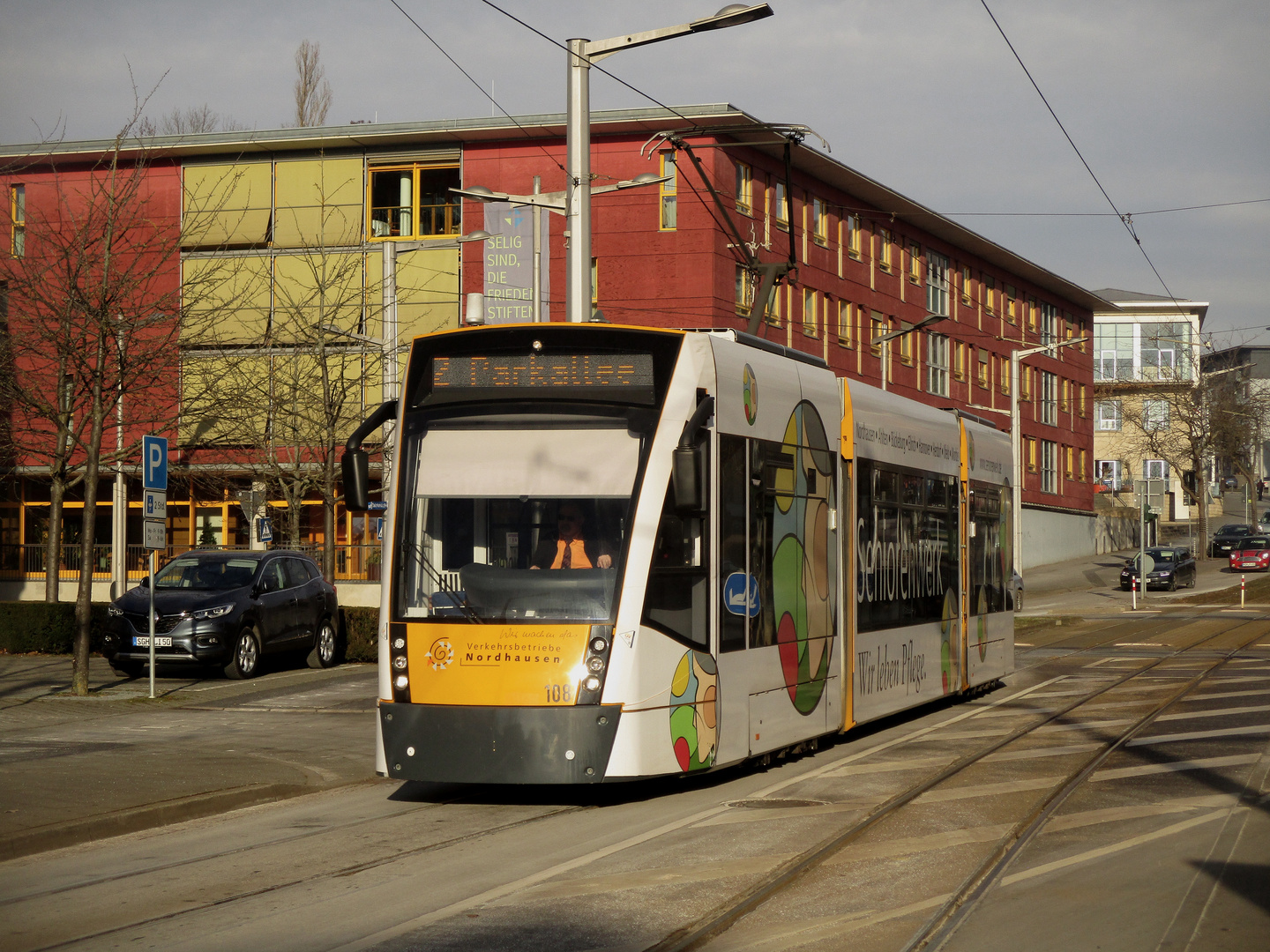 Die Nordhäuser Straßenbahn im Winter 6.