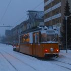 Die Nordhäuser Winterdienst Straßenbahn ist wieder unterwegs.