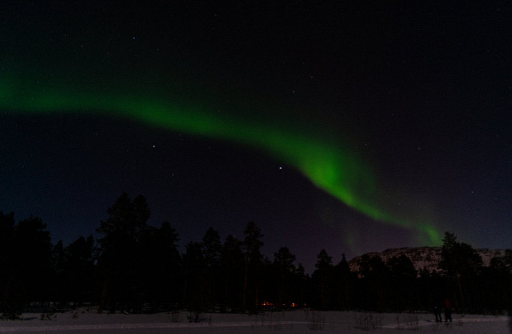 Die Nordlichter beginnen zu Tanzen