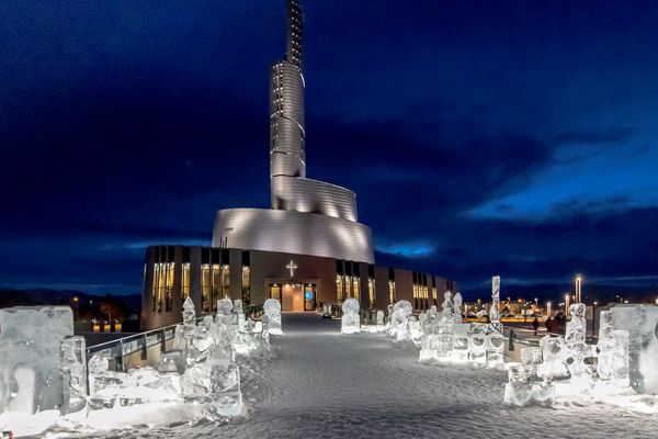 Die Nordlichtkathedrale in Alta