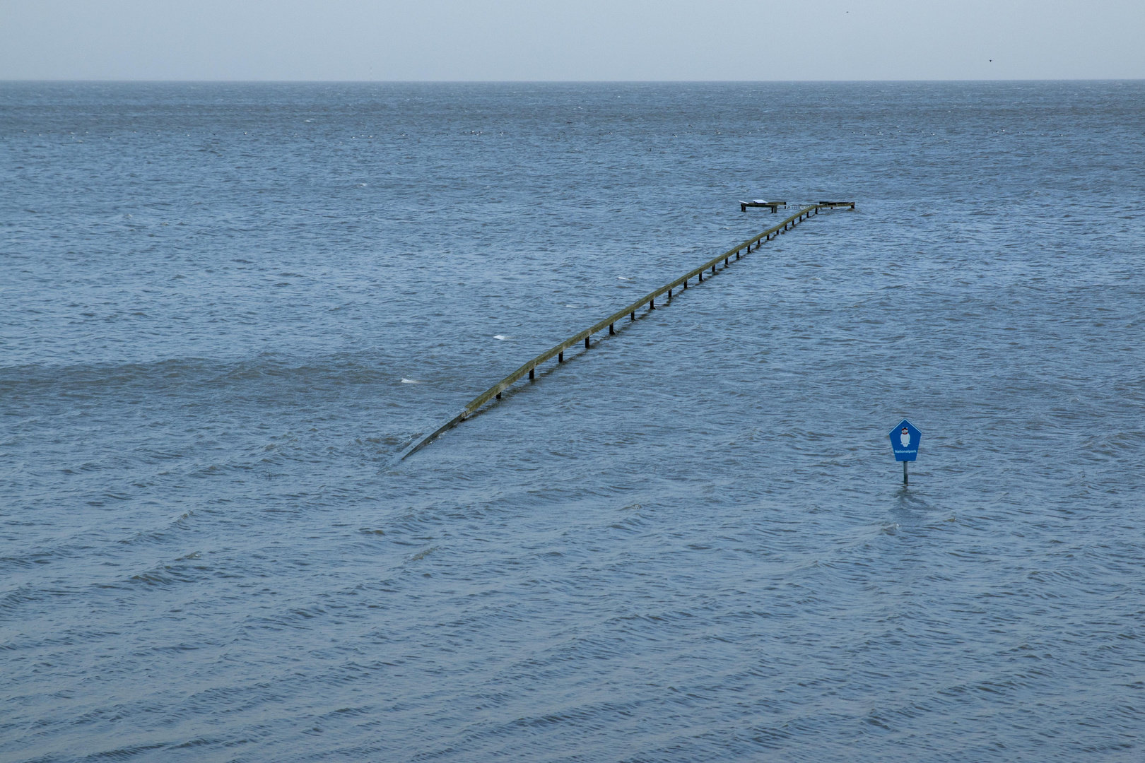 Die Nordsee bei Hochwasser, ,