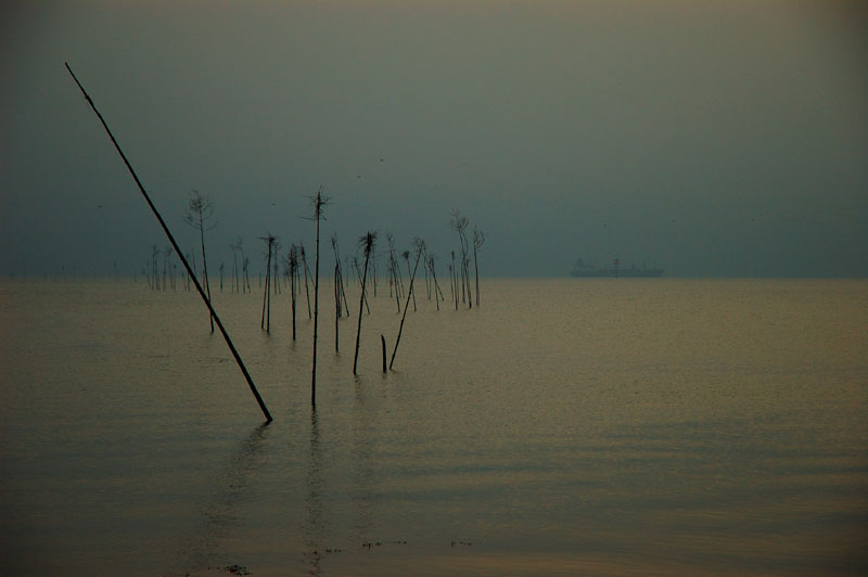 Die Nordsee in der Dämmerung