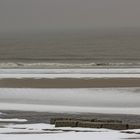 Die Nordsee mit Schnee