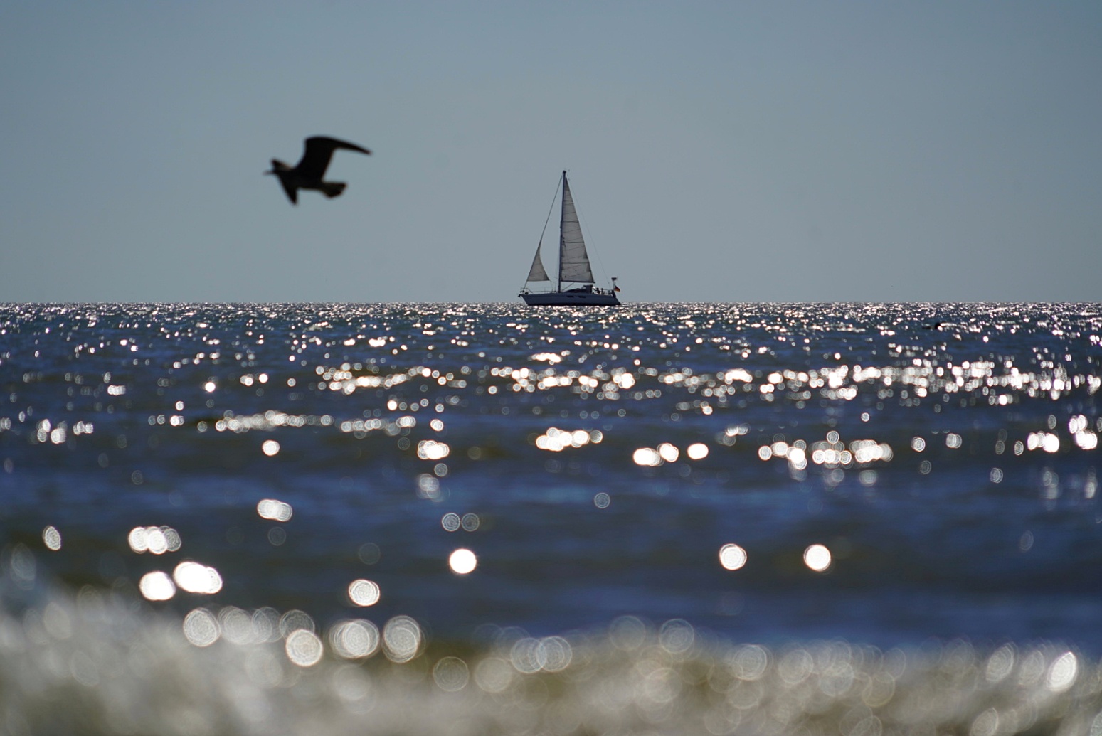 Die Nordsee schimmert.. 