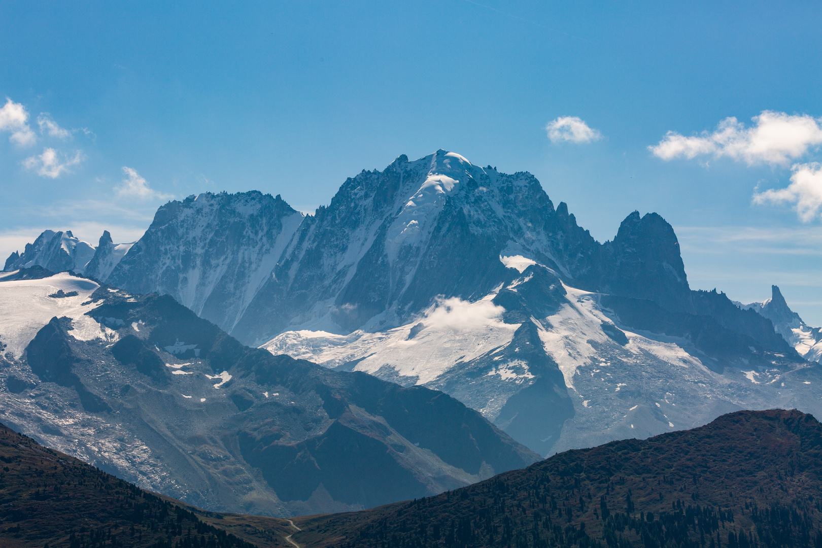 Die Nordwände von Aiguille Verte, Droites und Courtes