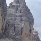 Die Nordwand der Westlichen Zinne (2973 m) - eine umgekehrte Riesentreppe