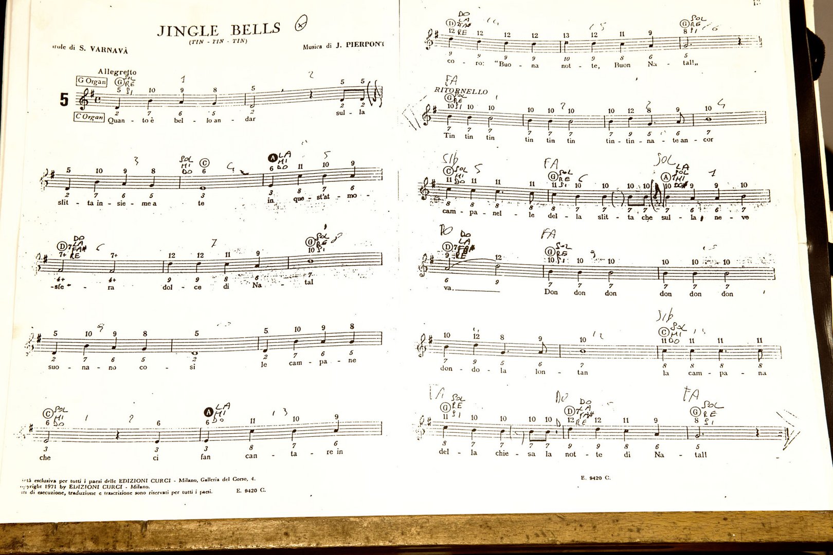 ...die Noten - Jingle Bells -