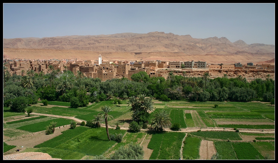 Die Oasenstadt Tinerhir, Marokko