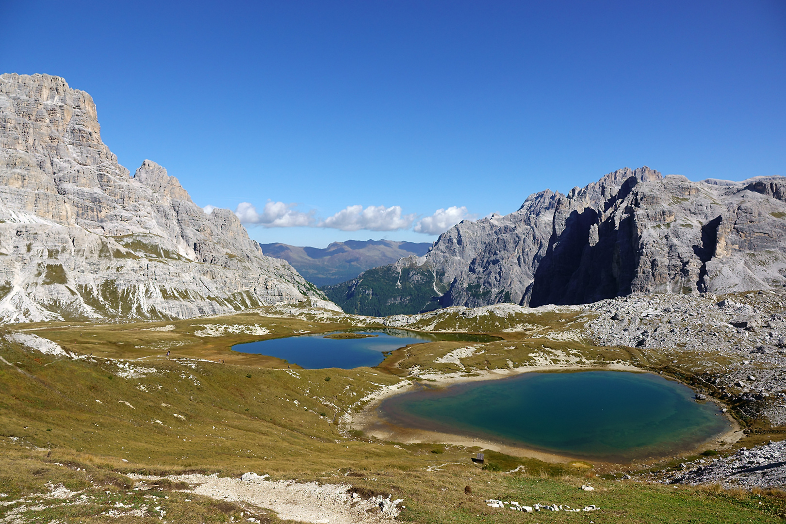 die oberen Bödenseen mit Blick bis Osttirol