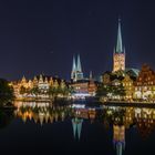 Die Obertrave bei Nacht