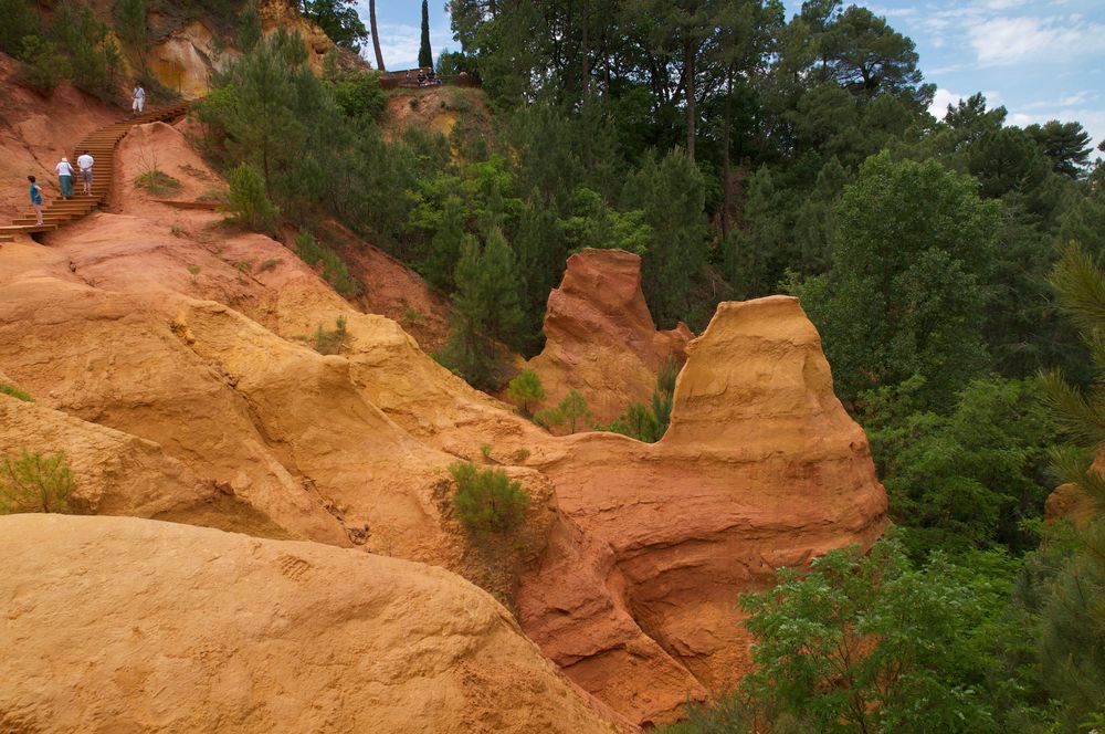 die Ockerbrüche in Rousillon, Provence