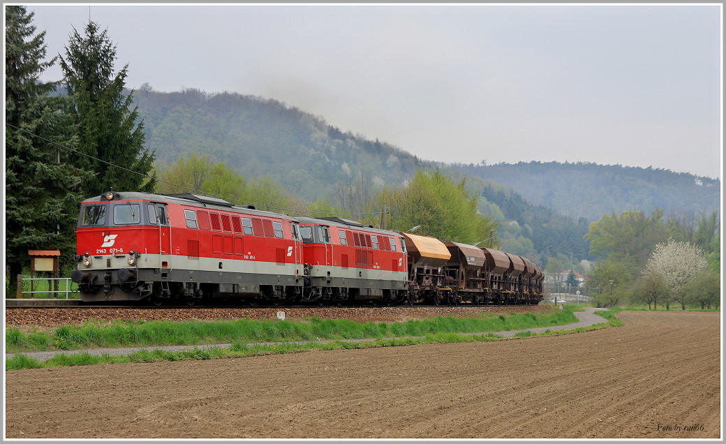 Die ÖBB haben genug Kies....