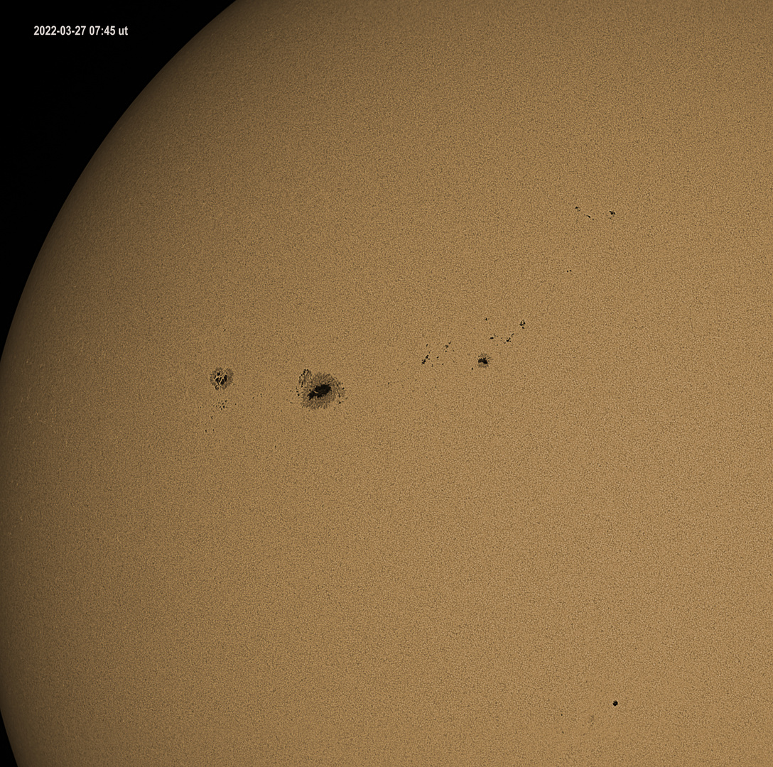 Die östliche Region der Sonne am Sonntagmorgen 27.3.22