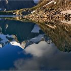 Die östliche Seespitze spiegelt sich im Rinnensee