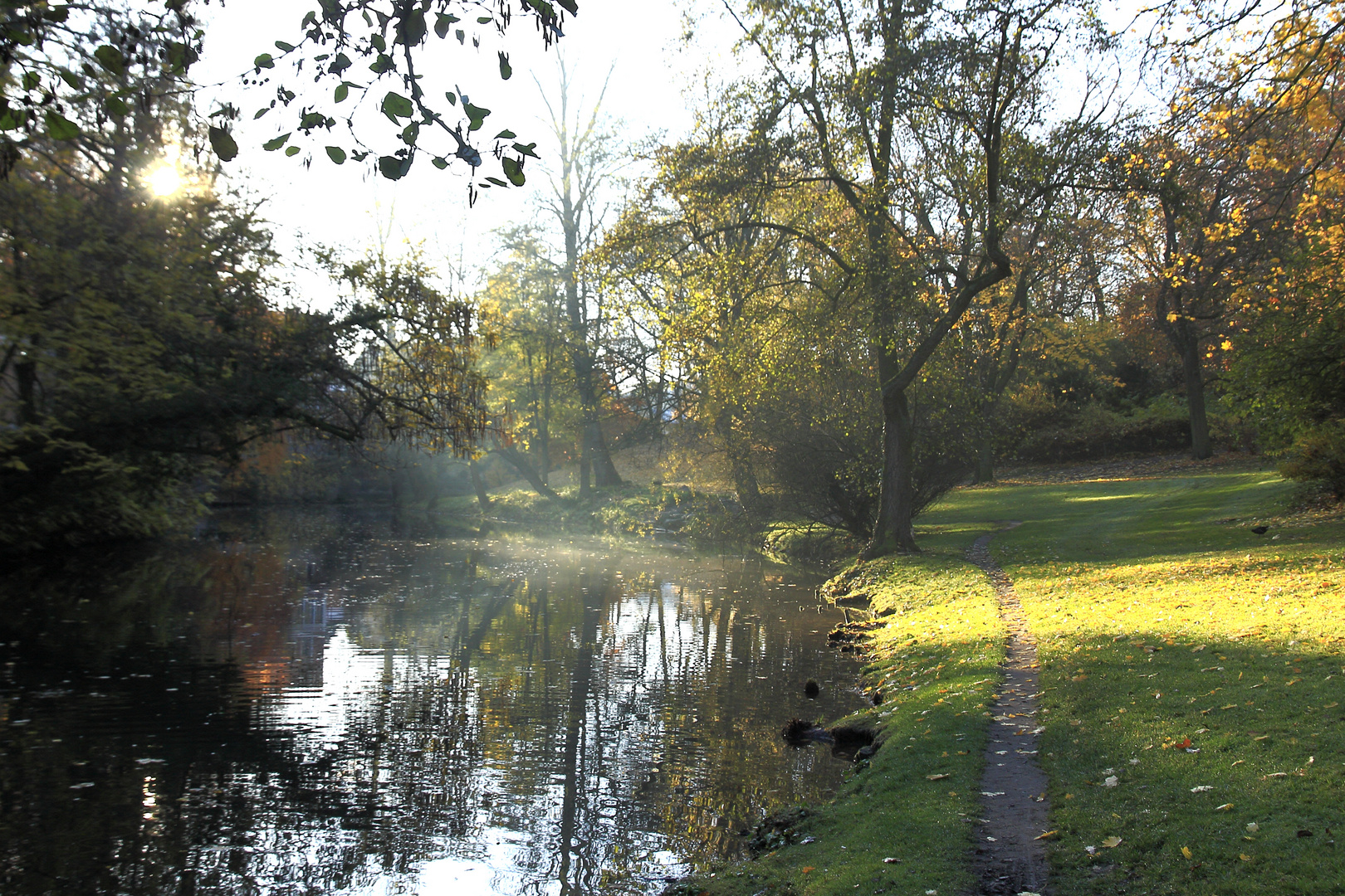 Die Oker am Theaterpark Braunschweig