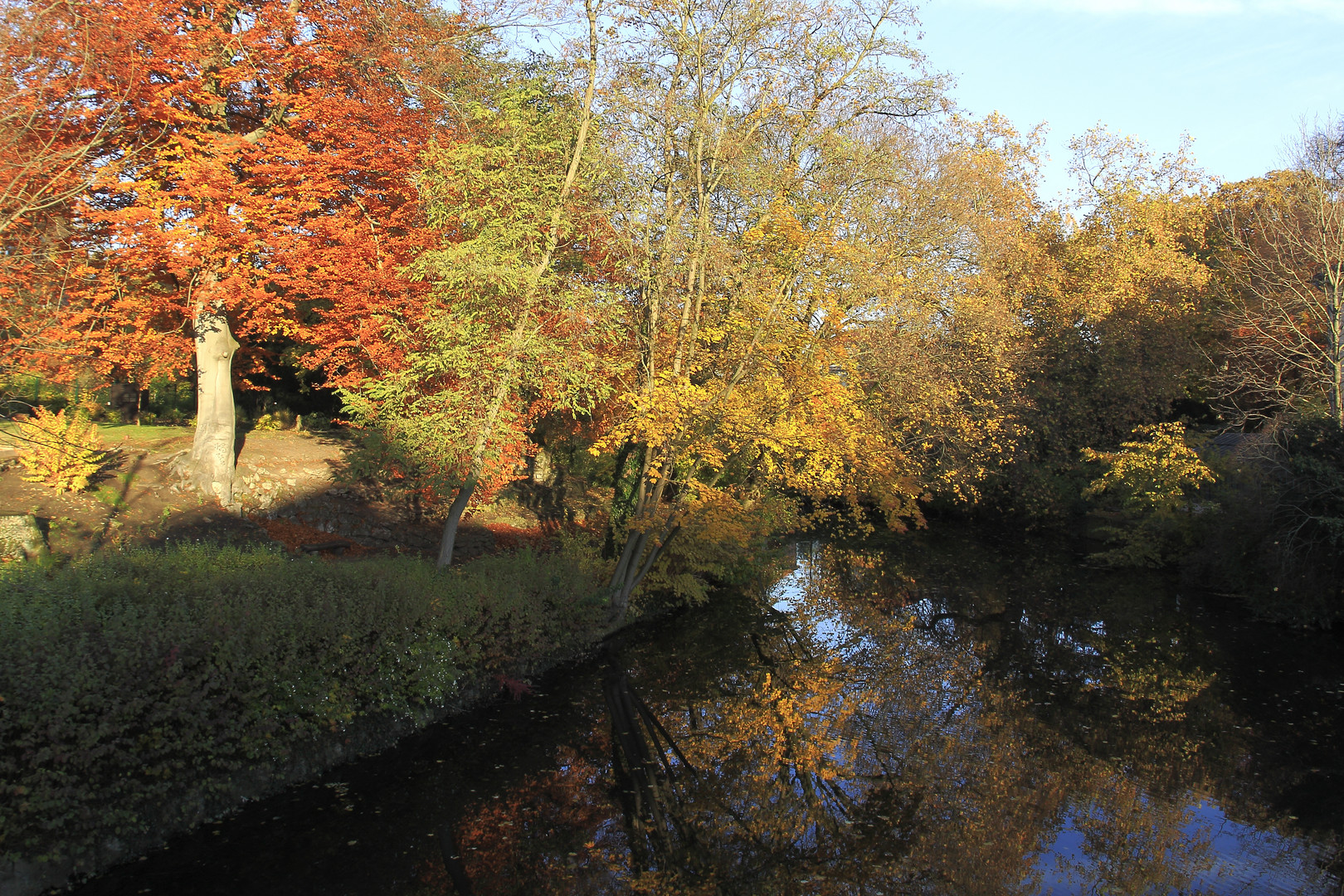 Die Oker an der Fallersleber-Tor-Brücke