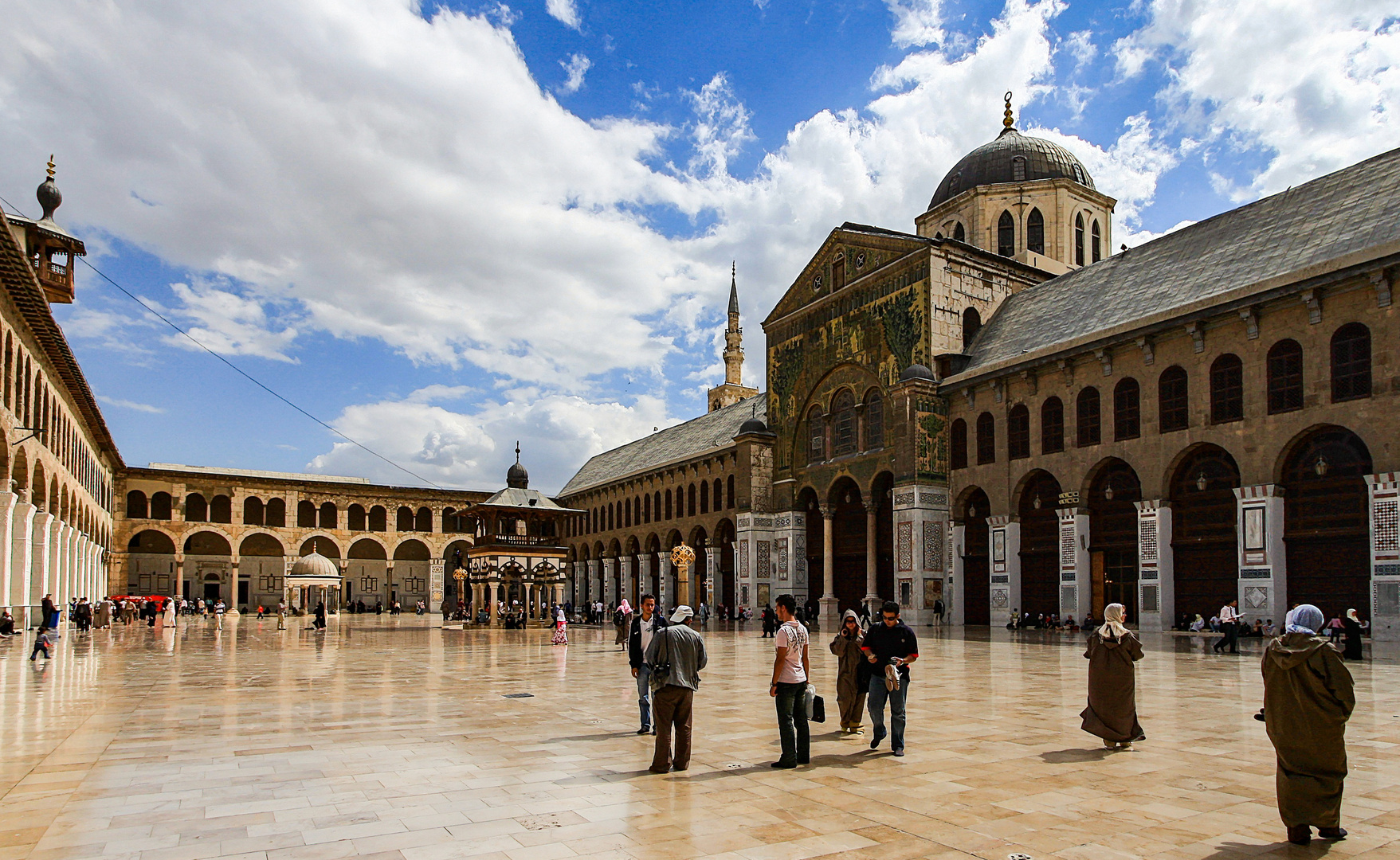 DIE OMAIJADEN-MOSCHEE IN DAMASKUS (SYRIEN) (Kalender Februar) Foto 