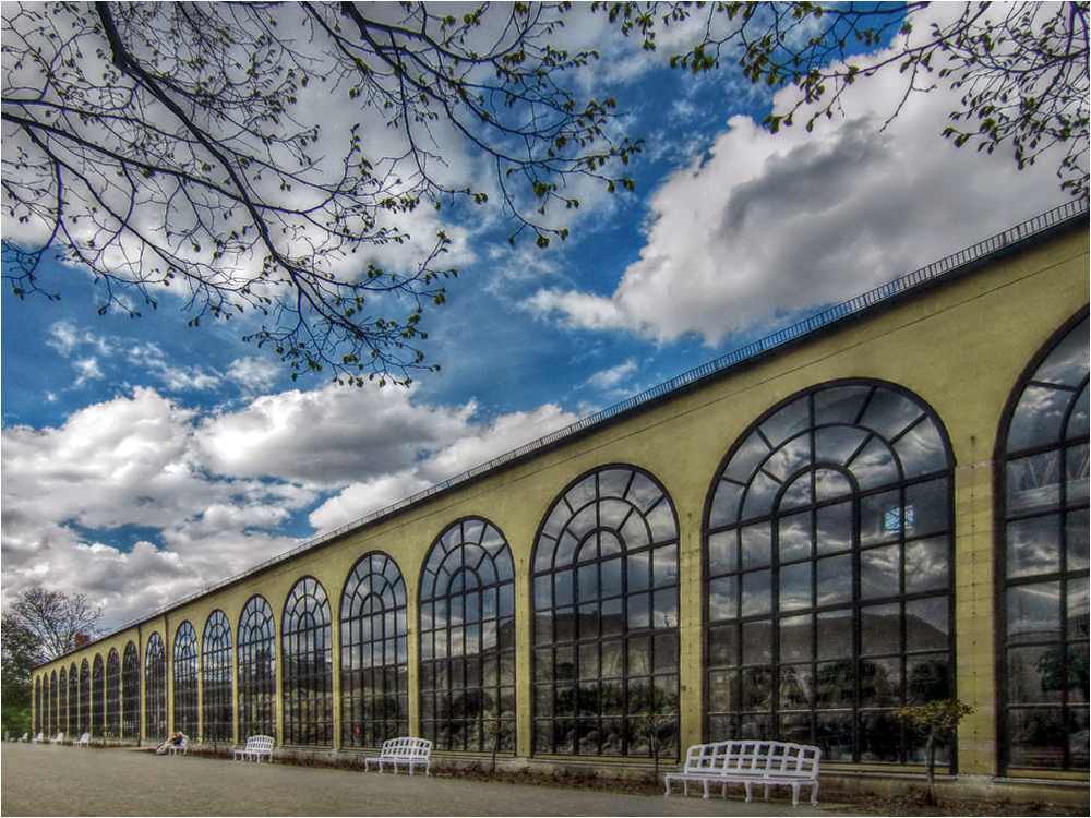 die Orangerie im Hofgarten der Residenz Würzburg