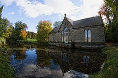 Die Orangerie im schönen Herbst