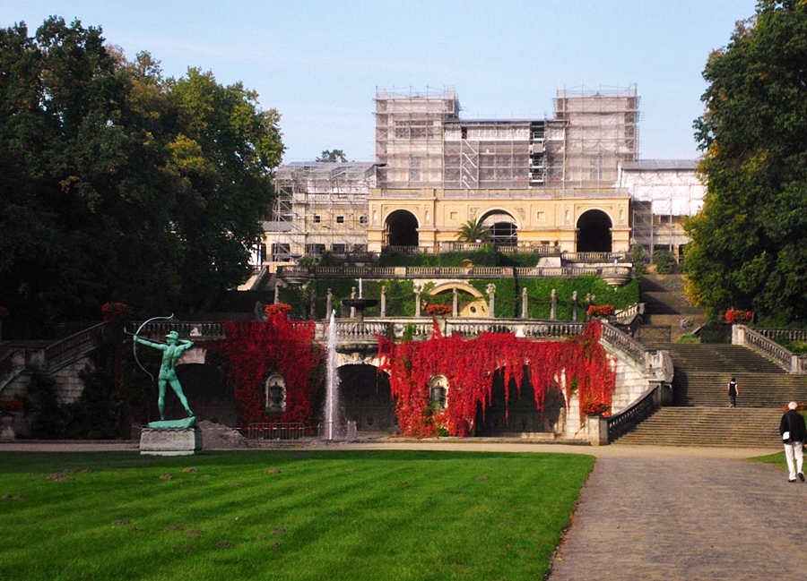 Die Orangerie wird restauriert...