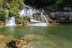 Die Orbe beim Wasserfall Saut du Day