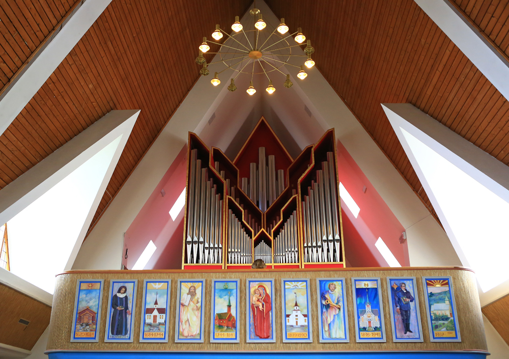 Die Orgel der Kirche in Hammerfest