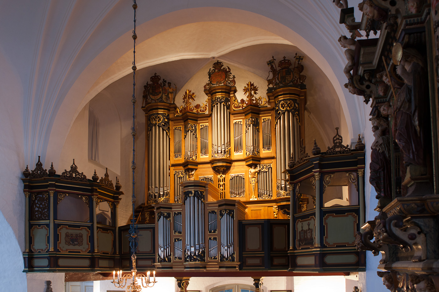 Die Orgel in Budolfi Kirche, Aalborg, DK