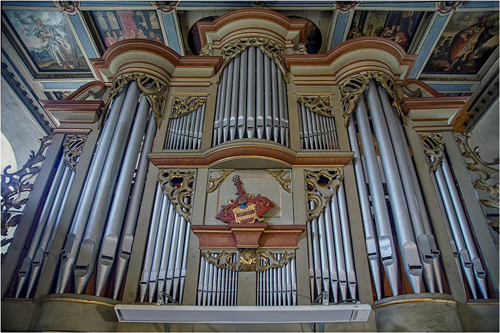 Die Orgel in der Autobahnkirche in Brumby