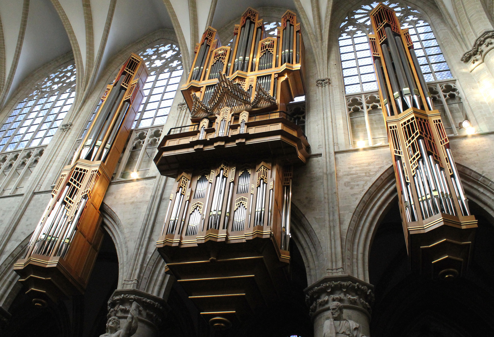 Die Orgel in der Cathédrale des Saints Michel et Gudule