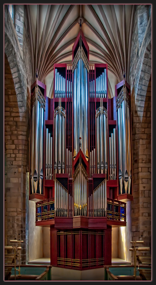 die Orgel in der Kathedrale "St. Giles" in Edinburgh