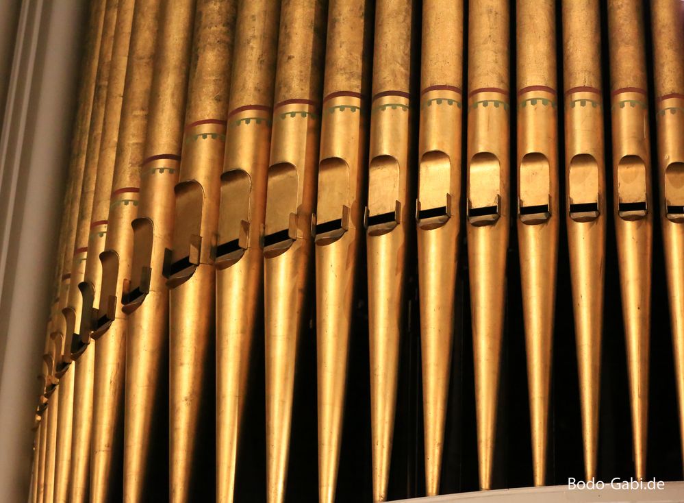 Die Orgelpfeifen der St Andrew's Presbyterian Church