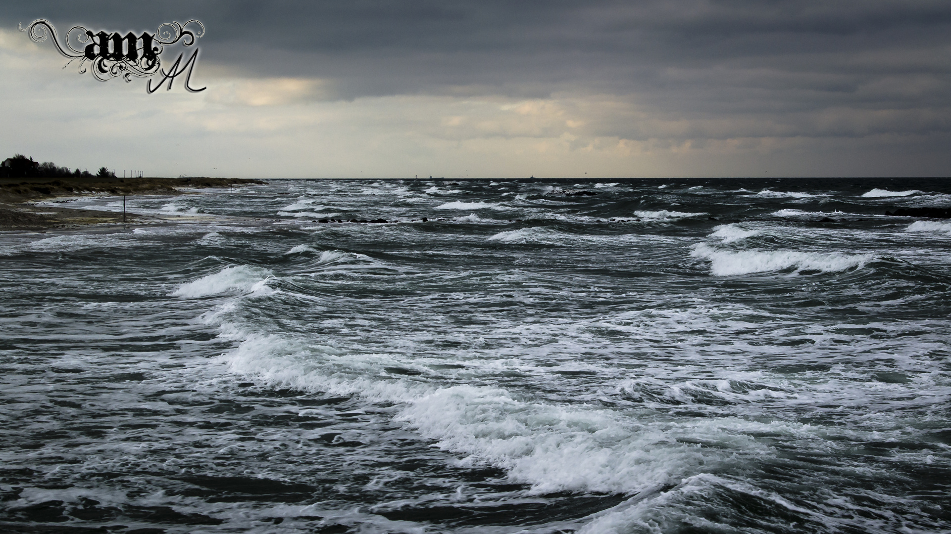 Die Ostsee bei Sturm