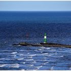 die Ostsee bei Warnemünde