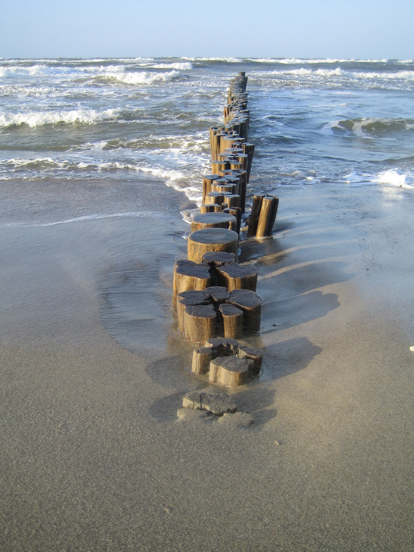 Die Ostsee kann auch stürmisch....