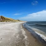 Die Ostsee-Seite oberhalb von Aalbæk.(Hulsig / Bunken.)Blickrichtung Skagen.