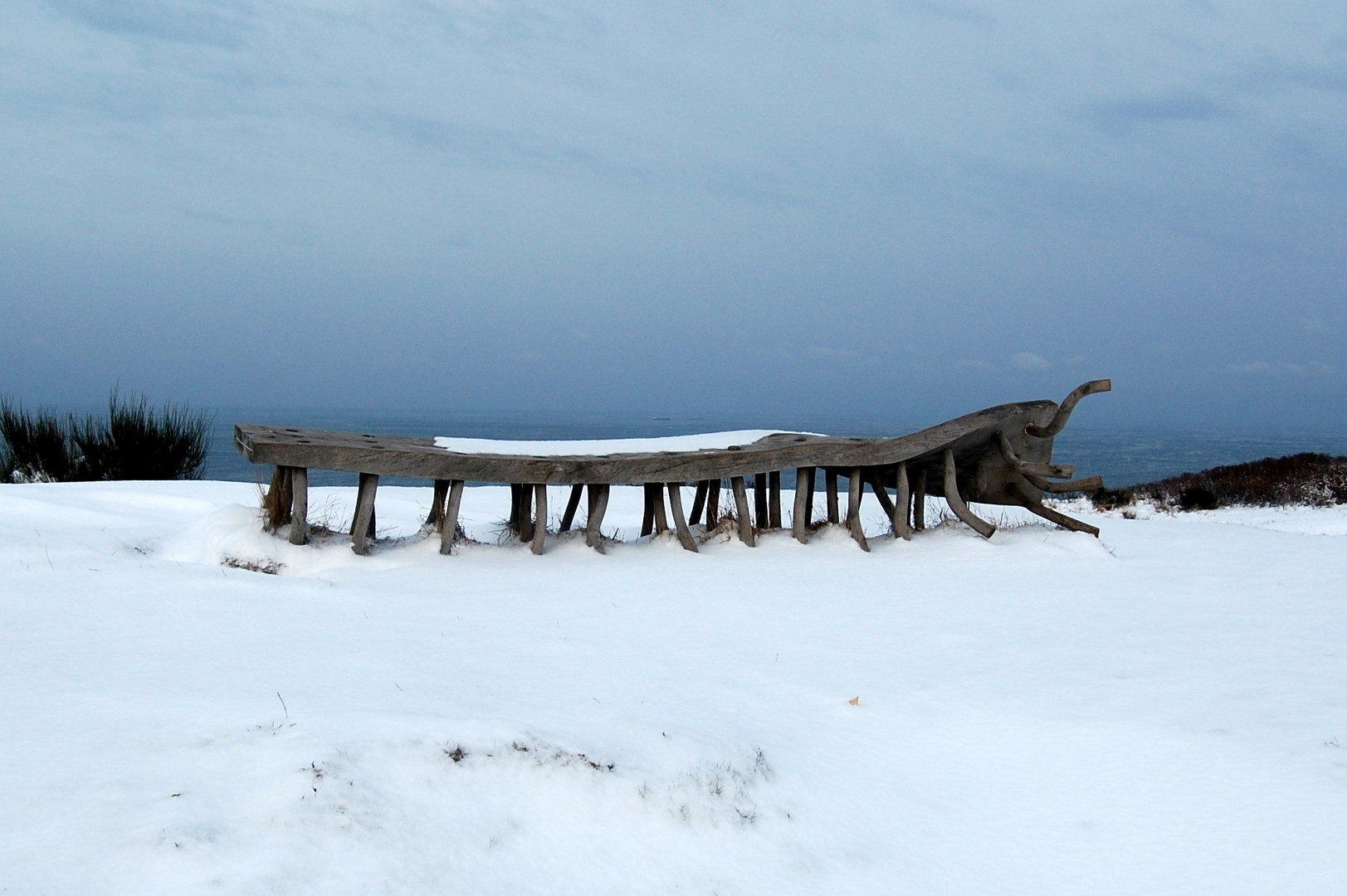 Die Ostseebank auf Hiddensee