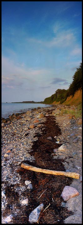 Die Ostseeküste bei Eckernförde (im Abendlicht)