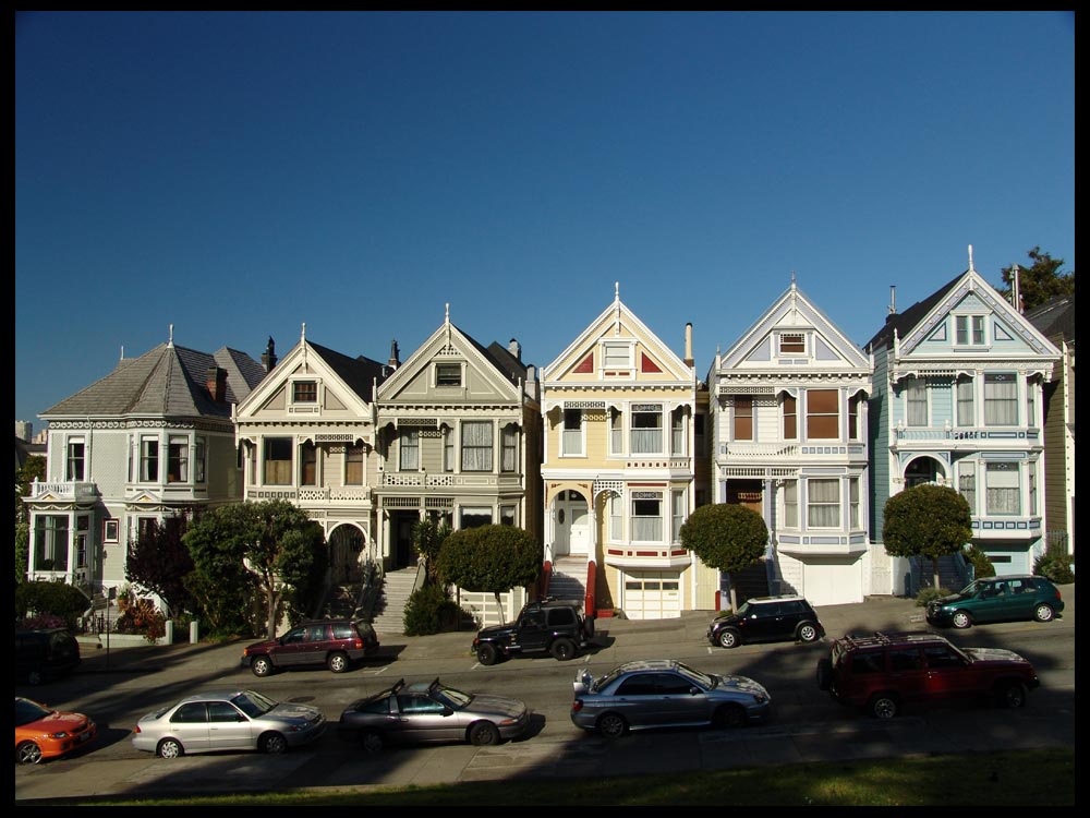 Die "Painted Ladies" am Alamo Square