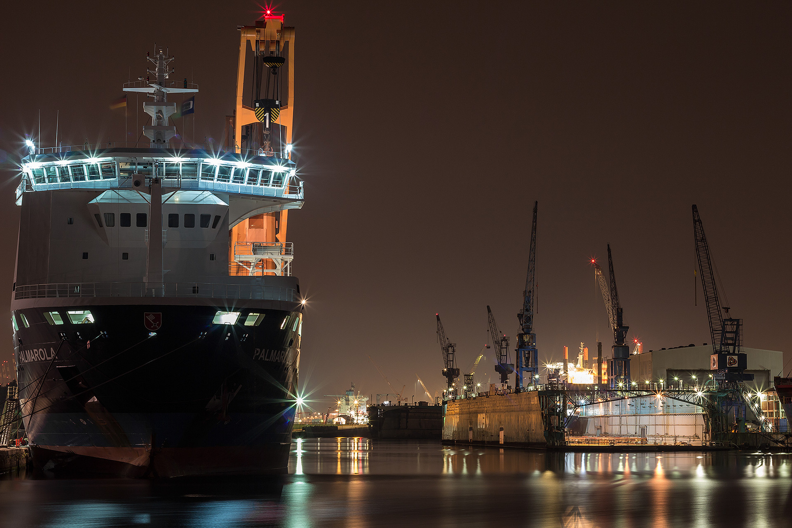 Die Palmarola in der Werft...