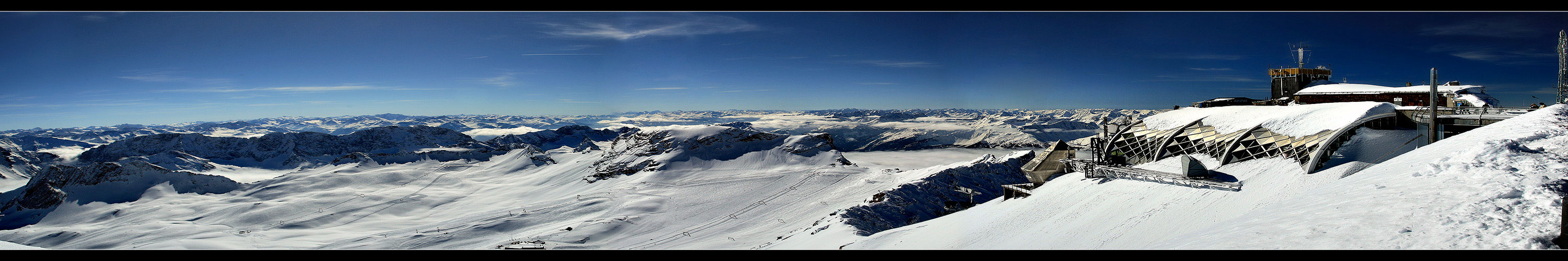 Die Panorama Aussicht von der Zugspitze (2)