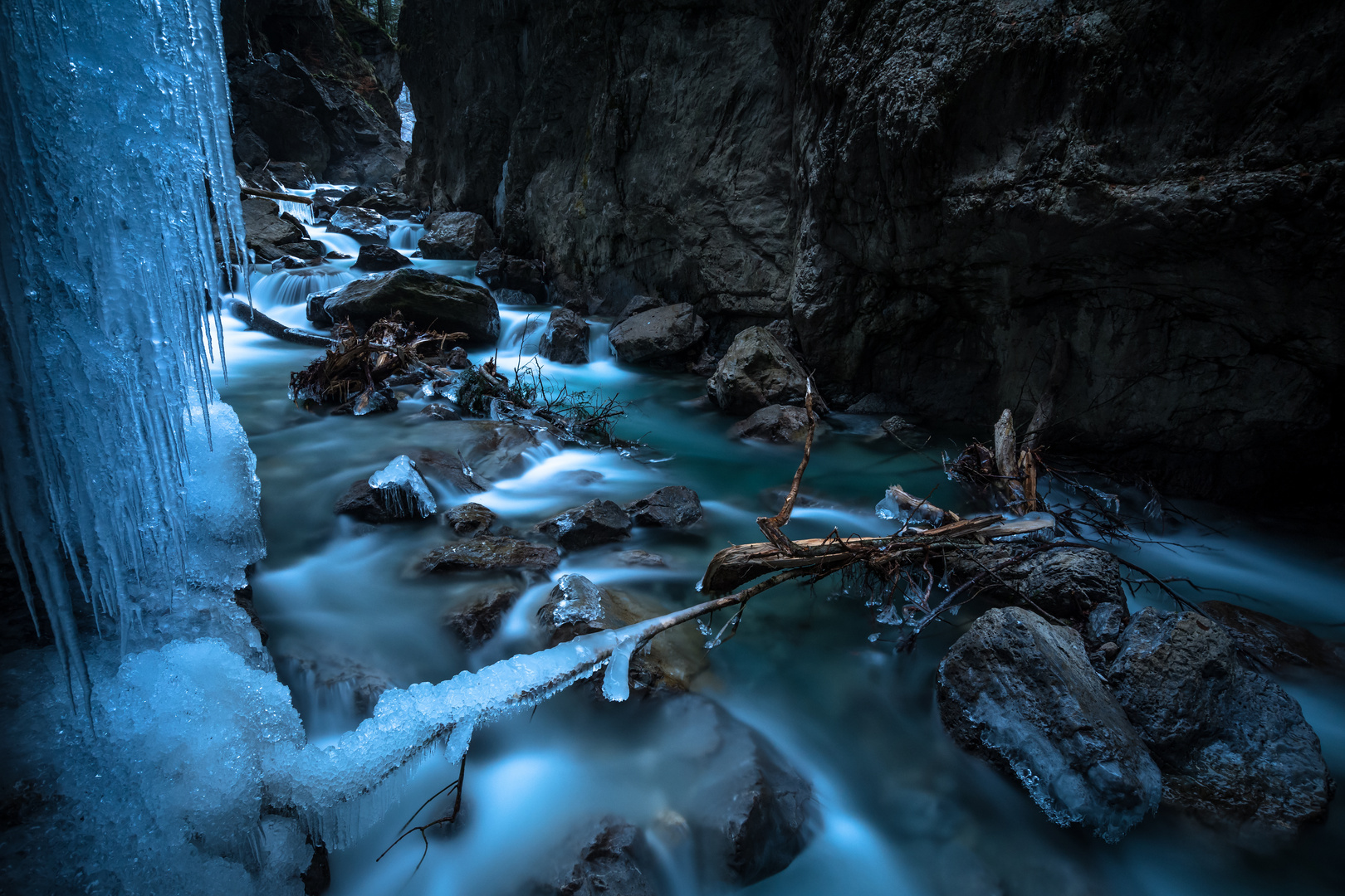 Die Partnachklamm im Winter...